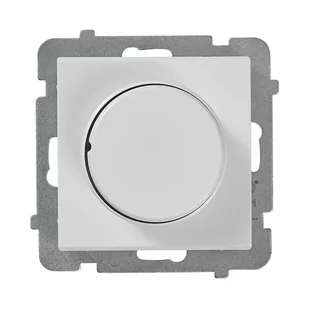 Ospel Ściemniacz przyciskowo-obrotowy SONATA biały - Wyłączniki światła i elektryczne - miniaturka - grafika 1