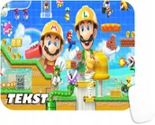 Podkładki pod mysz - PODKŁADKA POD MYSZKĘ Z NADRUKIEM MARIO LUIGI GRY PREZENT-TEKST -20X24 - miniaturka - grafika 1