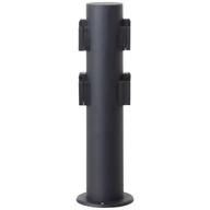 Lampy ogrodowe - Słupek z gniazdkami Dody 96448A06 Brilliant zewnętrzny czarny - miniaturka - grafika 1