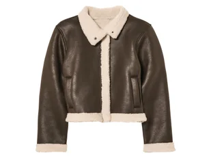 pepperts!® Kurtka dziecięca w stylu ramoneski, z kożuszkiem (140, Brązowy) - Kurtki i płaszcze dla dziewczynek - miniaturka - grafika 1