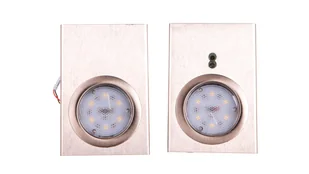 Orno Zestaw opraw podszafkowych LED 2, 5W, 180lm, z wyłącznikiem bezdotykowym,, INOX OR-AE-13118 - Lampy pozostałe - miniaturka - grafika 1