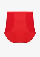 Moda i Uroda OUTLET - Czerwona Bielizna modelująca Bezszwowa Majtki z Wysokim Stanem Falalira - miniaturka - grafika 1