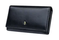 Portfele - PUCCINI skórzany portfel damski MU1706 1 czarny RFID MU1706 1 - miniaturka - grafika 1