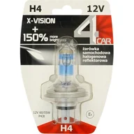 Żarówki samochodowe - Żarówka samochodowa H4 12 V X-VISION +150% 4CAR - miniaturka - grafika 1