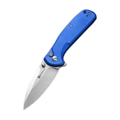 Scyzoryki - SENCUT Jasnoniebieska Rękojeść z Aluminium, Ostrze z Satynowym Wykończeniem 9Cr18MoV, Blokada Przyci - miniaturka - grafika 1