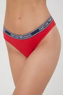 Majtki damskie - Emporio Armani Underwear Underwear brazyliany (2-pack) kolor czerwony - grafika 1