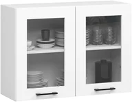 Szafki kuchenne - Biała szafka kuchenna z witryną B5-H17 - miniaturka - grafika 1
