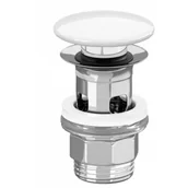 Korki do umywalek - VILLEROY - BOCH 8L0334RW Zawór push-open Stone White CeramicPlus - miniaturka - grafika 1