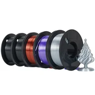 Filamenty i akcesoria do drukarek 3D - filament do drukarek 3D, jedwabne wykończenie, druk trójkolorowy, jednokolorowy jedwab E - miniaturka - grafika 1