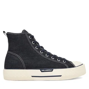 Trampki KARL LAGERFELD KL50455D Granatowy - Trampki męskie - miniaturka - grafika 1