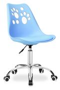 Fotele i krzesła biurowe - Krzesło biurowe obrotowe GROVER niebieskie - miniaturka - grafika 1