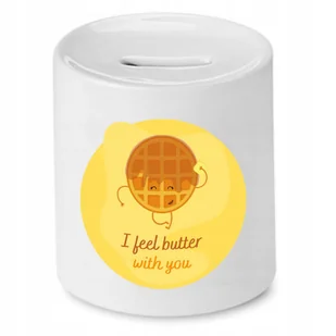 SKARBONKA DLA CHŁOPAKA I FELL BUTTER WITH YOU z Nadrukiem ze Zdjęciem + Opakowanie na prezent (wzór 01) - Skarbonki - miniaturka - grafika 1