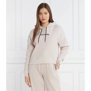 Tommy Hilfiger Bluza LONG SLEEVE HOODIE | Cropped Fit - Bluzy damskie - miniaturka - grafika 1