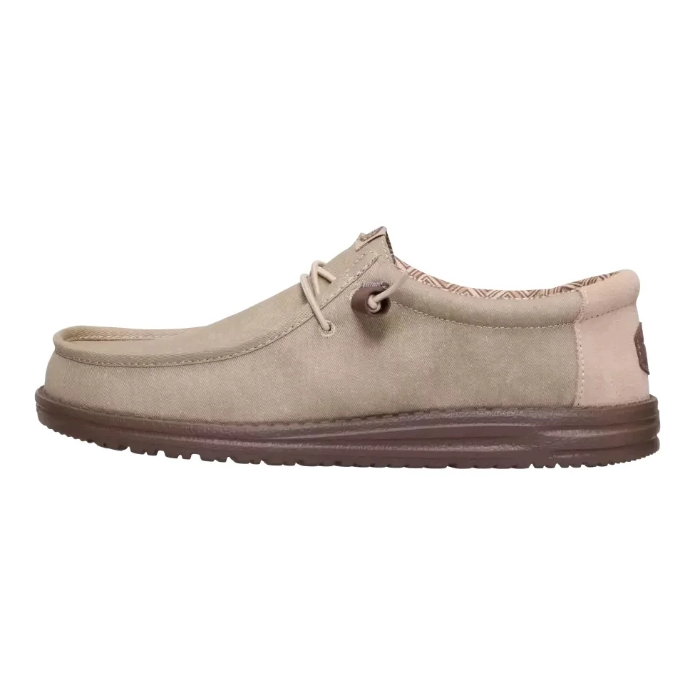 HeyDude Męskie Mokasyny Buty Wsuwane Wally Stretch Canvas Block 44
