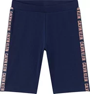 Legginsy - Calvin Klein Dziewczęce legginsy od piżamy, Navy Iris, 10-12 Lat - miniaturka - grafika 1