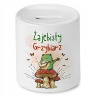Skarbonki - Skarbonka Dla Grzybiarza na Urodziny na Prezent z Nadrukiem ze Zdjęciem - miniaturka - grafika 1