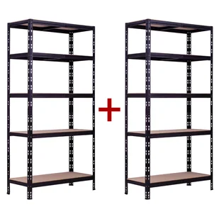 Regał półkowy 1+1 GRATIS, nośność 175 kg, 1800 x 900 x 450 mm - Szafy i regały magazynowe - miniaturka - grafika 1