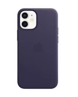 Etui i futerały do telefonów - Etui do iPhone 12 mini Leather Case z MagSafe - deep violet - miniaturka - grafika 1