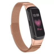 Akcesoria do smartwatchy - Opaska Pasek Bransoleta Milaneseband Samsung Galaxy Fit R370 Rose Gold - miniaturka - grafika 1