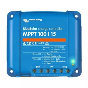 Victron Energy Regulator ładowania Blue Solar MPPT 100V/15A - Akcesoria do kolektorów i fotowoltaiki - miniaturka - grafika 1