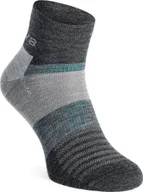 Skarpety termoaktywne - Inov-8 Skarpety merino Inov-8 Merino Lite Mid Sock - grey melange M - miniaturka - grafika 1