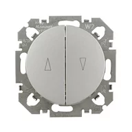 Wyłączniki światła i elektryczne - LEXMAN Włącznik żaluzjowy Ardea Srebrny LEXMAN - miniaturka - grafika 1