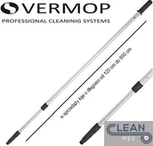 Miotły, szufle, mopy - Kij teleskopowy 2-częściowy 120 cm - VERMOP - miniaturka - grafika 1