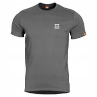 Koszulki męskie - Koszulka Męska Bawełniana T-Shirt Pentagon Ageron "American Flag" Szara XL - miniaturka - grafika 1