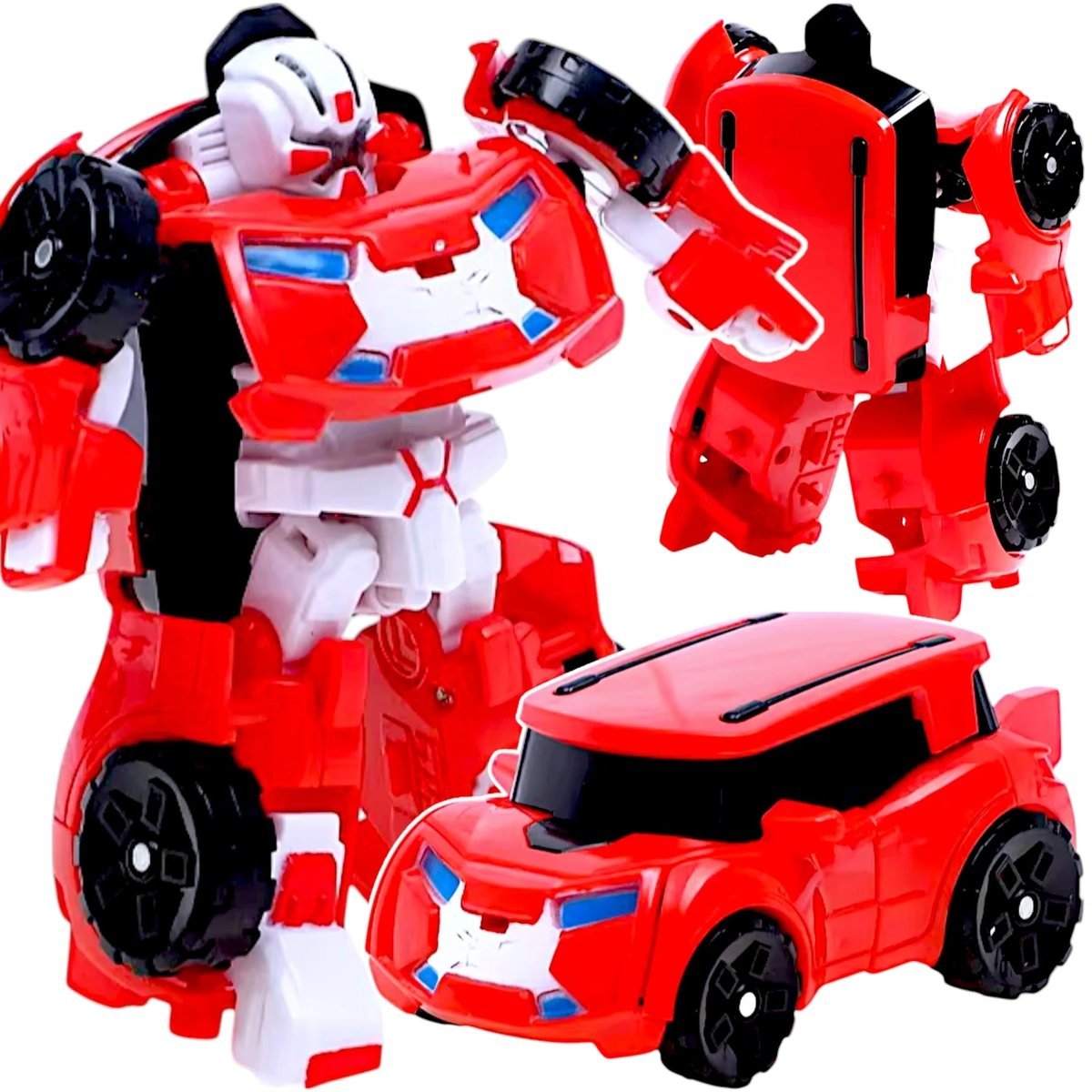 AUTO ROBOT TRANSFORMUJĄCY 2W1 SAMOCHÓD ROBOT POJAZD TRANSFORMUJE FIGURKA