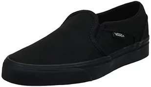 Vans Damskie sneakersy na platformie Asher, Czarne płótno czarne czarne 186, 39 EU - Sneakersy damskie - miniaturka - grafika 1