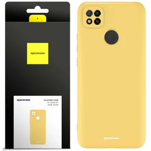 Spacecase Etui Silicone Case Redmi 9C yellow - Etui i futerały do telefonów - miniaturka - grafika 1