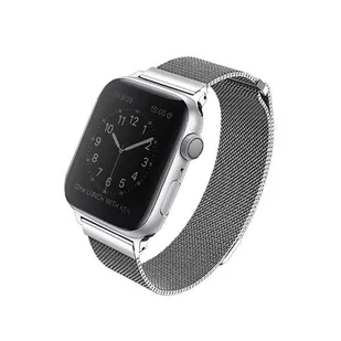 UNIQ pasek Dante Apple Watch Series 4/5/6/7/SE 44/45mm. Stainless Steel srebrny/sterling silver - Akcesoria do smartwatchy - miniaturka - grafika 1