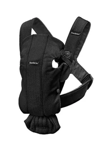 Babybjorn, Mini 3D Mesh, Nosidełko, Czarny - Nosidełka dla dzieci - miniaturka - grafika 1