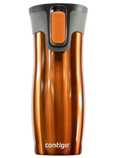 Kubek termiczny Contigo West Loop 2.0 470ml - Pomarańczowy - Kubki termiczne - miniaturka - grafika 1