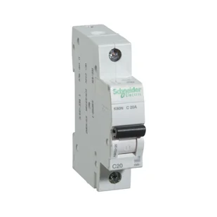 Schneider Electric Wyłącznik nadprądowy K60N 1P 20A C A9K02120 - Bezpieczniki elektryczne - miniaturka - grafika 2