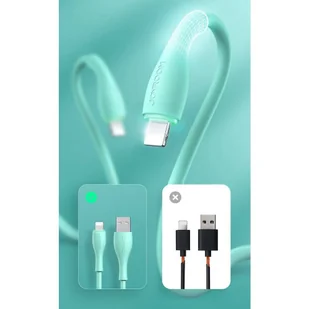 Joyroom kabel USB - Lightning 2,4 A 1 m czarny (S-1030M8) - Kable USB - miniaturka - grafika 9