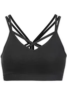 Biustonosze - Athlecia Damski sportowy biustonosz Tulip z mocnym trzymaniem 1001 Black - miniaturka - grafika 1
