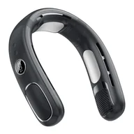 Wentylatory - Przenośny wentylator bezłopatkowy na szyję, akumulatorowy, 5 prędkości wiatru, idealny do podróży na świeżym powietrzu, czarny - miniaturka - grafika 1