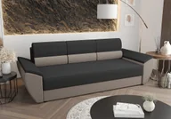 Sofy i kanapy - Sofa rozkładana OPHELIA – ciemnoszara / jasnobrązowa - miniaturka - grafika 1
