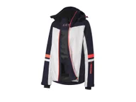 Kurtki narciarskie - CRIVIT Kurtka narciarska damska z systemem lokalizacji RECCO® (Biały/granatowy/koralowy, XS (32/34)) - miniaturka - grafika 1