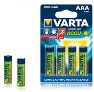 Ładowarki i akumulatory - BAT0255 Akumulator VARTA AAA 800mAh 4szt. - miniaturka - grafika 1