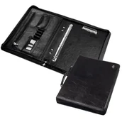 Teczki i aktówki - Teczka z rączką z czarnej ekoskóry /0417-0003-01/ - miniaturka - grafika 1