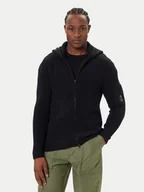 Swetry męskie - C.P. Company Kardigan 19CMKN258A006170A Czarny Regular Fit - miniaturka - grafika 1
