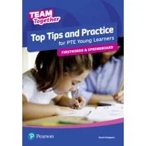 Pearson Team Together. Top Tips and Practice for PTE Young Learners. Firstwords and Springboard Sarah Gudgeon - Pozostałe języki obce - miniaturka - grafika 1