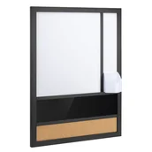 Tablice i flipcharty - Tablica Ścienna Trójdzielna Magnetyczna Suchościeralna Korkowa Combo Spacetronik 45X60 Uchwyt na Pisaki - miniaturka - grafika 1