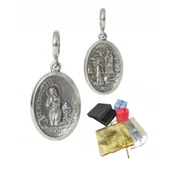 Dewocjonalia - Srebrny pr. 925 Medalik Matka Boska Z Lourdes Bernadetta Na Prezent Komunię - miniaturka - grafika 1