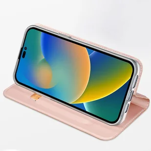 Dux Ducis Skin Pro kabura etui pokrowiec z klapką iPhone 14 Pro Max złoty - Etui i futerały do telefonów - miniaturka - grafika 17