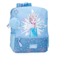 Plecaki szkolne i tornistry - Joumma Bags Disney Frozen Magic Ice plecak dziecięcy, niebieski, wykonany z poliestru, regulowane paski na ramię dla wygodnego przenoszenia, różne przegrody, z brelokiem z pomponem, niebieski, - miniaturka - grafika 1
