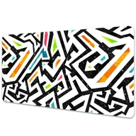 Podkładki pod mysz - Podkładka pod mysz i klawiaturę Graffiti 90x45 cm - miniaturka - grafika 1
