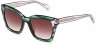 Okulary przeciwsłoneczne - Just Cavalli Okulary damskie, Trasp.striped Green, 52 - miniaturka - grafika 1
